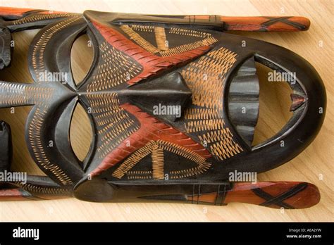 Partie Inf Rieure D Un Masque De Visage En Bois Africain De Maasai Mare