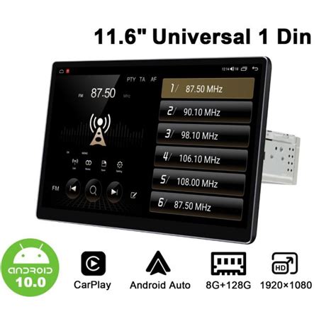 JOYING Newest 11 6 Inch Single Din Android Auto Radio With Full Fit