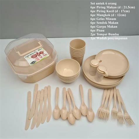 Jual Piring Makan Set Piknik Set Dinner Set Peralatan Makan Set