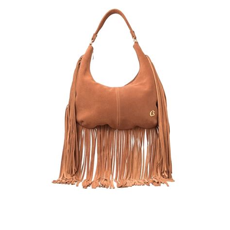 Bolsa De Franja Camurça - Bolsa de Ombro em Camurça com Franjas | Carmen Steffens