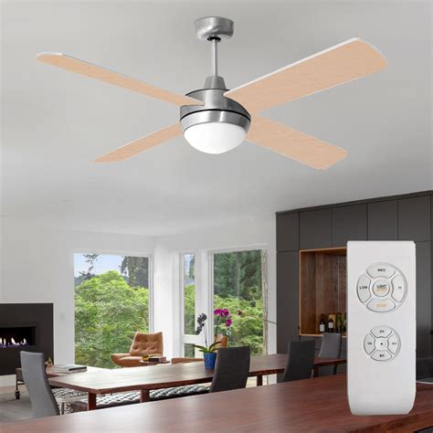 Remote Control Ceiling Fan With Led Light | Shelly Lighting