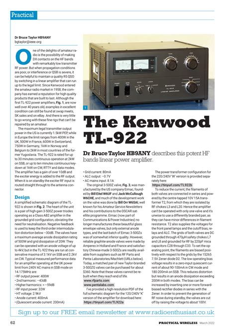 Pdf The Kenwood Tl 922