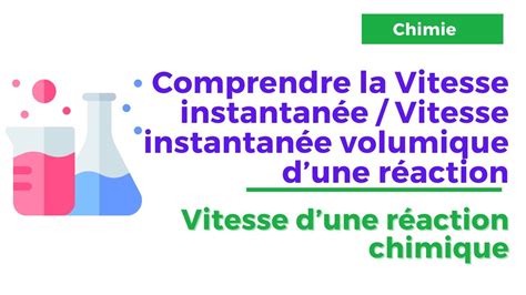 4 Vitesse d une réaction chimique Comprendre la vitesse instantanée