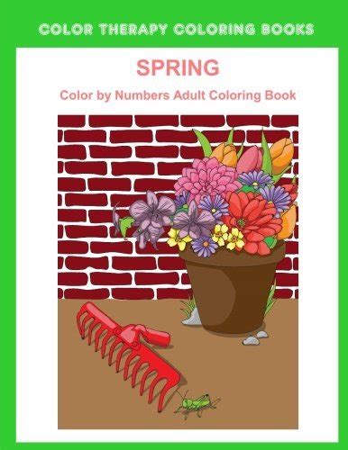 Spring Color By Numbers Adult Coloring Book A Large Print And Easy