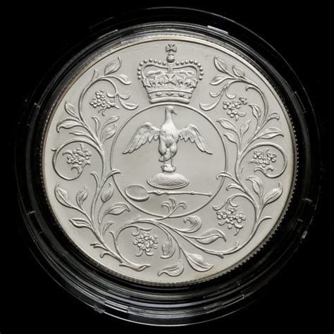 1977 Sterling Silver Proof Crown The Queens Silver Jubilee Box Coa