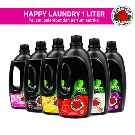 Jual Happy Laundry Pewangi Laundry Pelembut Dan Pelicin Pakaian Setrika