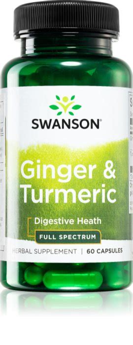 Swanson Full Spectrum Ginger Turmeric podpora zažívání notino cz