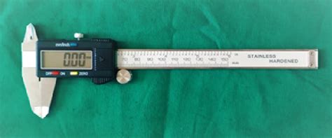 Photograph showing digital vernier caliper. | Download Scientific Diagram