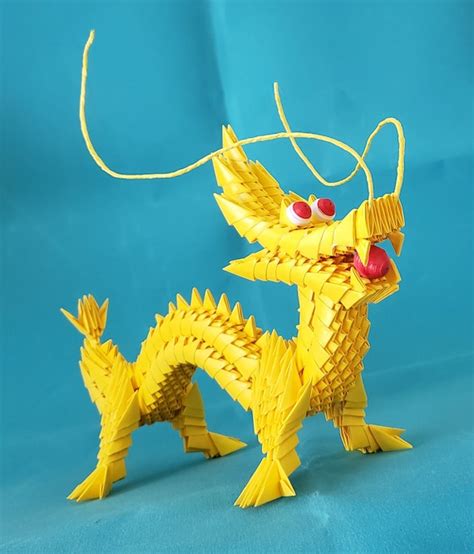 3d Origami Chinese Dragon