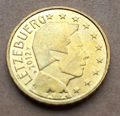 Euro Cent Euro Prezent Luxemburg Moned