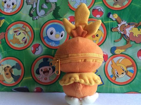 Pokemon Plush Torchic Reversible Zipper Tomy Soft Pokeball Doll Figure