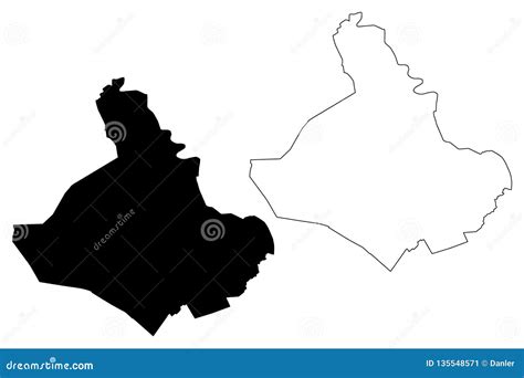 An Giang Province Map Vector Stock Vector - Illustration of delta ...