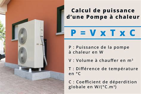 Comment calculer la puissance d une pompe à chaleur