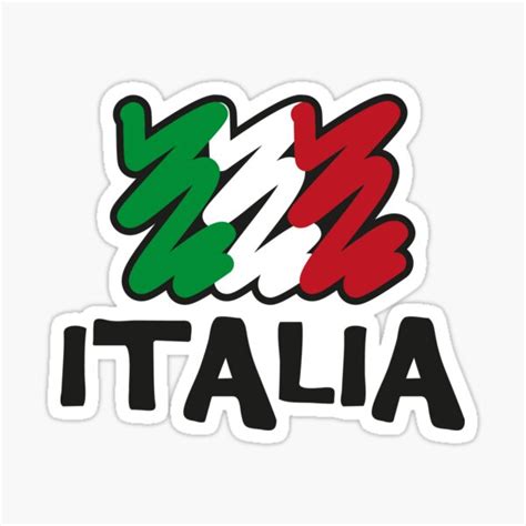 "Italian flag" Sticker by labelia | Redbubble