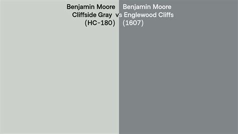 Benjamin Moore Cliffside Gray Vs Englewood Cliffs Side By Side Comparison