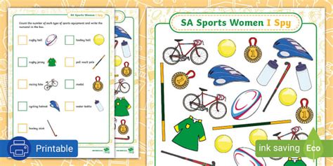 FREE SA Sports Women I Spy Creat De Profesori Twinkl