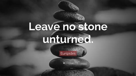 Euripides Quote Leave No Stone Unturned