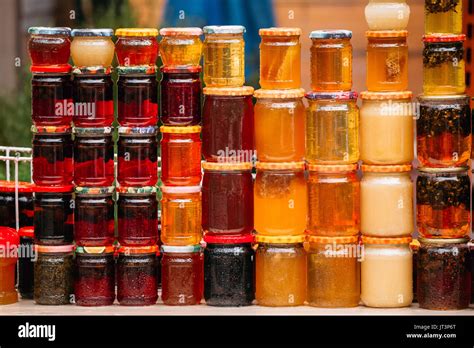 Rows Of Jam Hi Res Stock Photography And Images Alamy