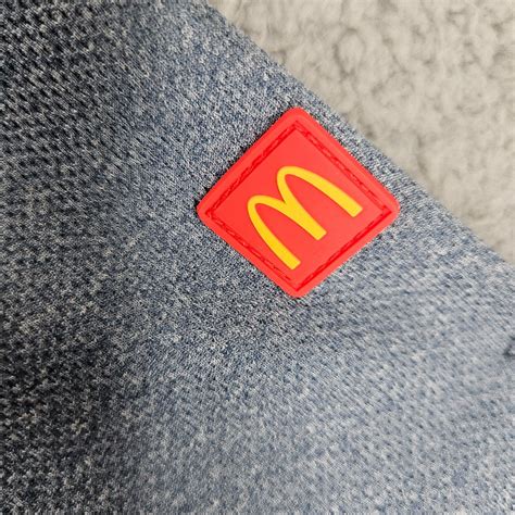 Official Mcdonalds Apparel Collection 14 Zip Blue W Gem