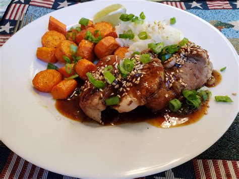 Bulgogi Pork Tenderloin With Roasted Carrots And Lime Rice R Hellofresh