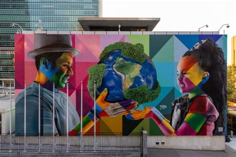 Eduardo Kobra lança mural na fachada da ONU Fofocas e Famosos