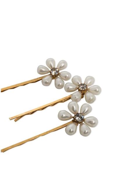 Buy Jennifer Behr Daisy Pearl Embellished Pin Set Online Topofstyle