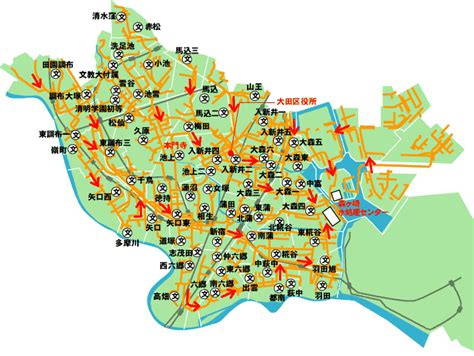 東京都 大田区 地図