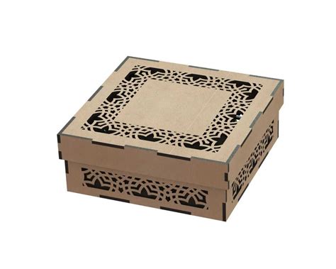 Cnc Laser Cut Engraved T Box Dxf File Vectors File