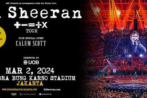 Penjualan Tiket Reguler Konser Ed Sheeran 2024 Resmi Dibuka Berikut