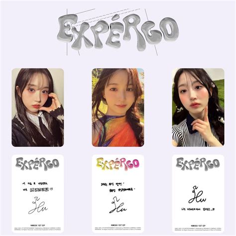 Nmixx Expergo All Member Photocards Pc Template Digital Download 18 Pcs