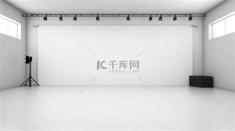 布景墙工作室摄影棚3d场景空间室内背景图片免费下载 海报banner 高清大图 千库网 图片编号6453128