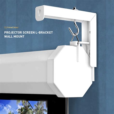 Adjustable Projector Screen L Bracket Wall Hanging Mount Pair