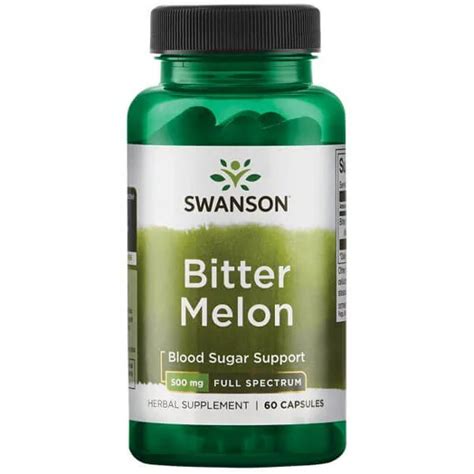 Swanson Full Spectrum Bitter Melon 500 Mg 60 Capsules Blood Sugar Support