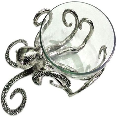 Octopus Glass Bowl Silver Clayfire Gallery