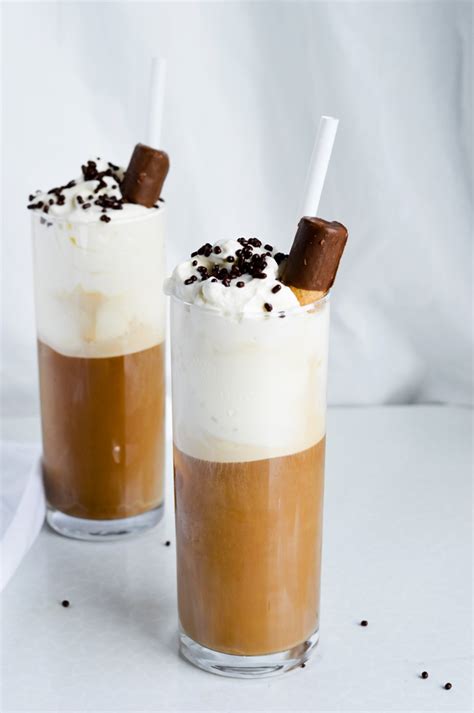 Ice cream iced coffee with whipped cream - Sugar Salted