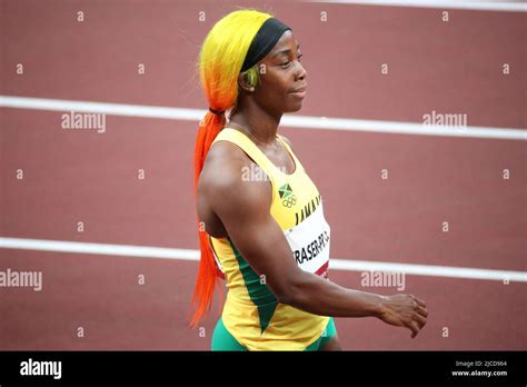 July 31st 2021 Tokyo Japan Shelly Ann Fraser Pryce Of Jamaica Wins