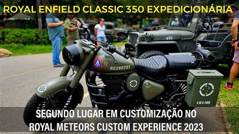 Royal Enfield Classic Expedicionária 2 lugar em customização no Royal