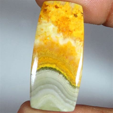 X X Mm Size Cts Natural Bumble Bee Jasper Cushion Cabochon