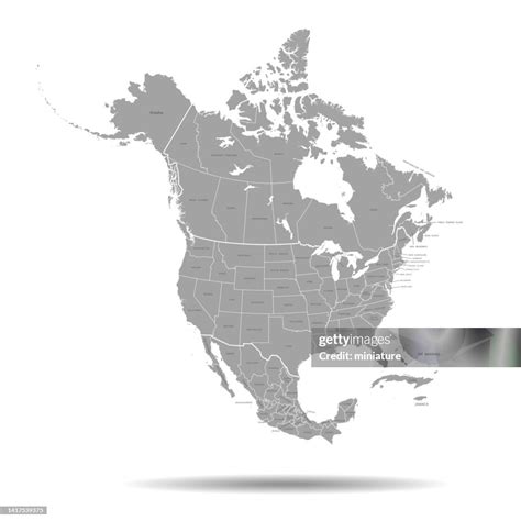 North America Map High Res Vector Graphic Getty Images