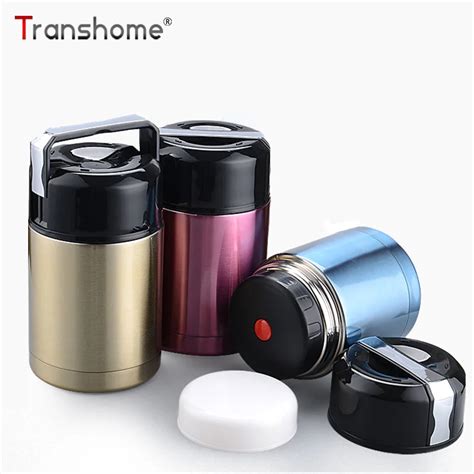 Transhome 1000ml Thermos Lunch Box Stainless Steel Thermos For Food