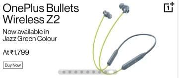 Take A Look At The OnePlus Bullets Z2 Bluetooth Headset In Its New Jazz