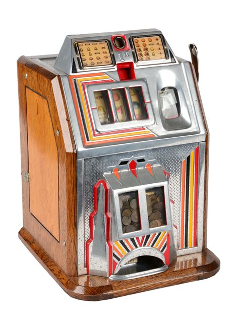 Lot Detail - **1¢ King Equipment King Slot Machine.