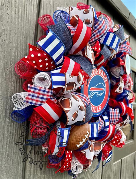 Buffalo Bills Buffalo Bills Wreath Football Wreath Buffalo Etsy