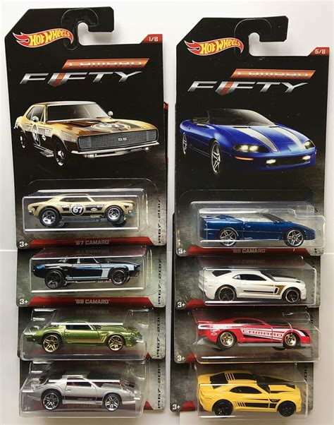 Hot Wheels Camaro Fifty 1967 2017 Exclusive 8 Car Set