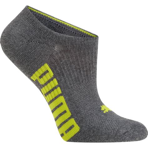 Puma Cotton Invisible Womens No Show Socks 3 Pack Ebay