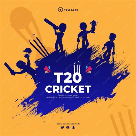 Premium Vector T20 Cricket World Cup Banner Design Template