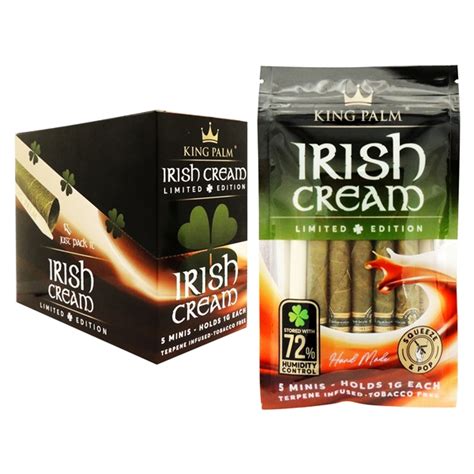 KP 140 King Palm 1G Each 5 Mini Rolls 20 Pack Irish Cream Wholesale