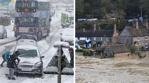 Heavy Snow And Wind To Batter Uk As Weather Warnings Issued Days After