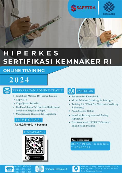 Pelatihan Hiperkes Sertifikasi Kemnaker Ri