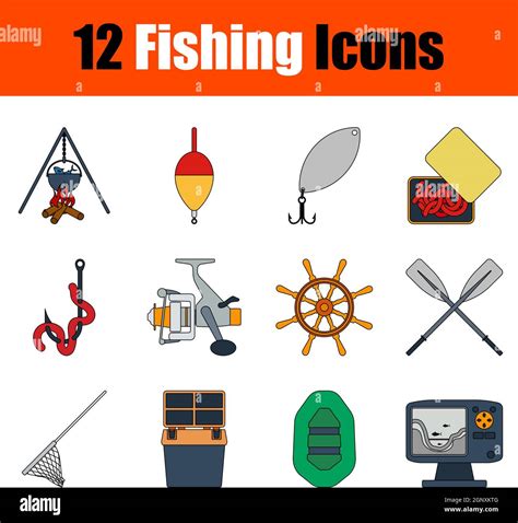 Fishing Icon Set Stock Vector Image And Art Alamy